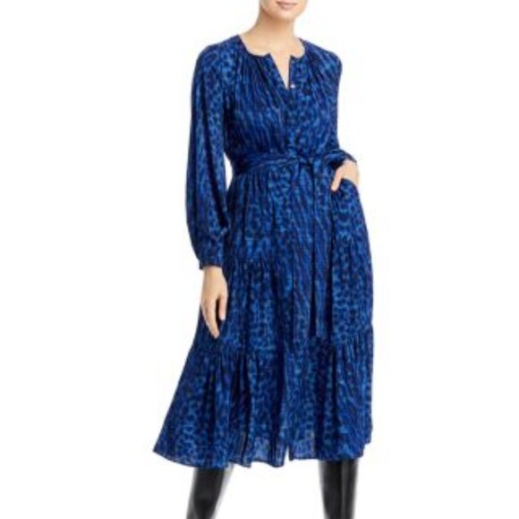 Kobi Halperin Poppi Printed Midi-Dress Xx-large Sapphire Multi - Picture 3 of 3